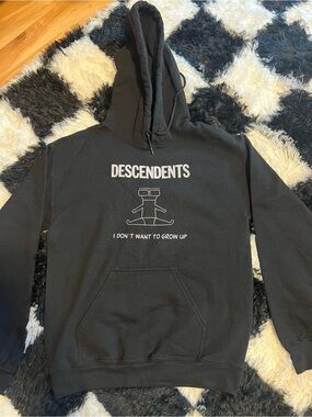 DESCENDENTS Black Graphic Hoodie - "I Don't Want To Grow Up"
